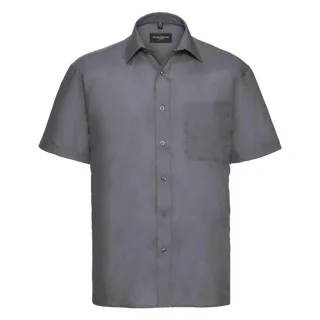 Russell Collection - "Classic" Hemd für Herren kurzärmlig (Grau)