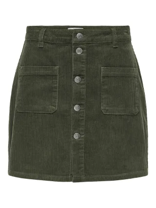 JDY - JDYSHIRAZ CORDUROY SKIRT PNT NOOS Forest Night - Gr. - L