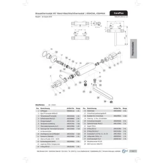 Ideal Standard Mengenregelgriff Therm., A963214AA, A963214AA Chrom