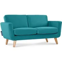 KONSIMO® 2-Sitzer TAGIO Sofa, hergestellt in der EU, Scandi-Stil, mit Armlehnen, Gestell aus Massivholz