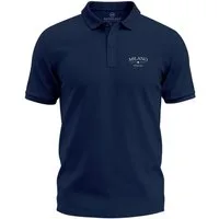 Neverless Poloshirt Poloshirt Herren mit Aufdruck Milano Italia Italien Flagge – Kurzarm mit Print