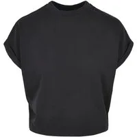 URBAN CLASSICS T-Shirt Urban Classics Damen Ladies Short Pigment Dye Cut On Sleeve Tee (1-tlg)