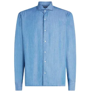 Tommy Hilfiger - Hemd für Herren, Denim, Schmal, Langärmlig (Denim)