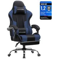 GTPLAYER Gaming-Stuhl Bürostuhl mit Massagefunktion, Fußstütze, Kopfstütze (Packung), Ergonomischer Gamer Stuhl Maximale Belastung 150 kg, 360° drehbar