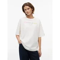 Tommy Jeans T-Shirt TJW OVS TJ BLING GMD TEE Baumwolle, Glitzerdetails, Logodruck