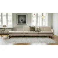 Dorel Home Wohnlandschaft LINDHUS, Chenille, Modulsofa, verschiedene Stellvarianten, Breite als U-Form (254cm) mit Verbindern fixierbar, Recamiere,Stauraum