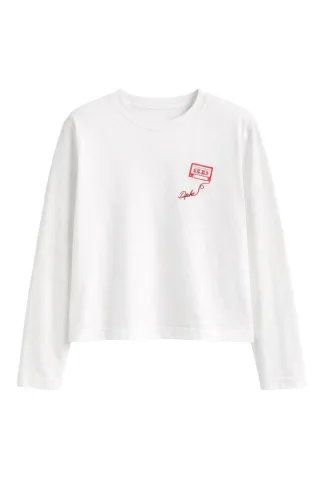 des petits hauts - Langarmshirt - Indy weiß - Gr. - 1