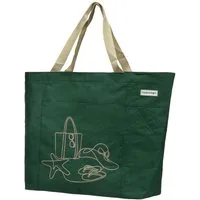 anndora XL-Strandtasche Schultertasche Freizeittasche 40 Liter, Geräumig – Stabil – Mit Reißverschluss – Innen- & Außenfach