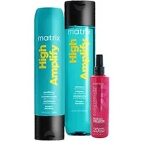 MATRIX Haarpflege-Set High Amplify Spezial 3er SET Shampoo, Conditoner - Miracle Creator