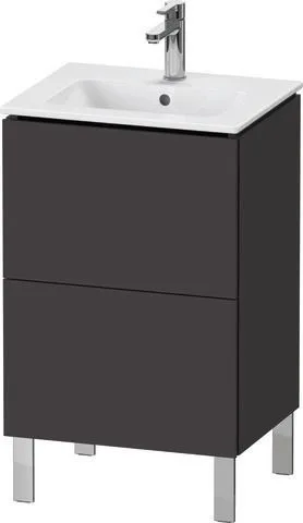 Duravit L-Cube Waschtischunterbau bodenstehend Graphit Supermatt 520x421x704 mm - LC667108080 LC667108080