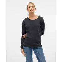 Vero Moda Rundhalspullover VMCARE STRUCTURE LS O-NECK BLOUSE aus Baumwolle