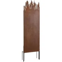 ESTEXO Sichtschutzelement Metall Gartenzaun Sichtschutzwand 150 cm Edel-Rost Sichtschutz-Eleme