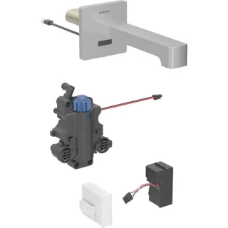Geberit Brenta Waschtisch-Armatur,Wandmontage, Netzbetrieb 116297SN1