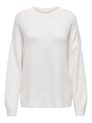 JDY - JDYSONJA L/S O-NECK PULLOVER KNT NOOS Cloud Dancer - Gr. - L