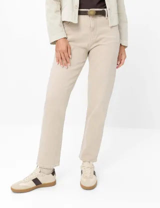 Brax Damen Five-Pocket-Hose Style MADISON S DESERT, denim hellbeige, Gr. 38L
