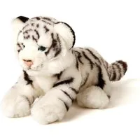 Uni-Toys Kuscheltier Weißer Tiger Baby, sitzend - 20 cm (Höhe) - Plüsch, Plüschtier, zu 100 % recyceltes Füllmaterial