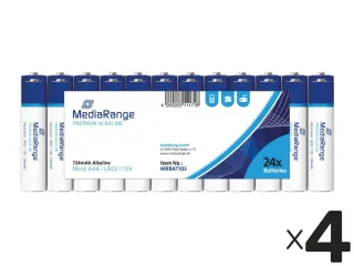 MEDIARANGE Alkaline Batterien MRBAT103, Micro AAA, 96er Pack