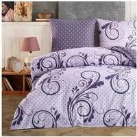 Buymax Bettwäsche Wendebettwäsche, Kissenbezug 80x80cm, Renforce: 100% Baumwolle, 2 teilig, Bettbezug-Set, mit Reißverschluss, Muster Floral Barock