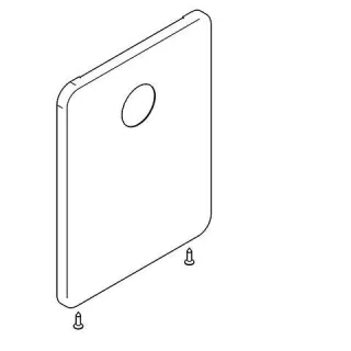 KWC Aquarotter Edelstahlabdeckplatte, F3, 190x245 mm, 3600008534, 3600008534 3600008534
