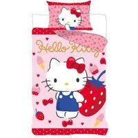 Hello Kitty Kinderbettwäsche Hello Kitty Strawberry Kinderbettwäsche 100x135