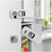 TUWENA Kindersicherung 5 Stück Kindersicherung Schrank Schubladen,Ohne Bohren Schrankschloss, Fenster Sicherungen Kinder für Waschmaschine, Schränke, Möbel, Küche