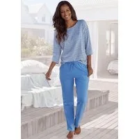 H.I.S Pyjama (Set, 2 tlg) mit Logostickerei auf der Brust