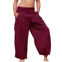 Leucht-Welten Pumphose Pumphose aus Baumwolle, Unisex, Nr. P1 Rot Baumwolle