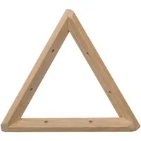 Astigarraga Kit Line Wandregalhalter Triangel Winkel 20x20x20 cm, Regalwinkel aus Vollholz, Regalhalter