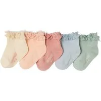 vertbaudet Socken Mädchen Baby Socken 5er-Pack
