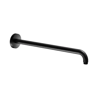 Keuco Black Selection Brausearm für Wandanschluss, Ausladung 450, rund, schwarz matt 51688370400