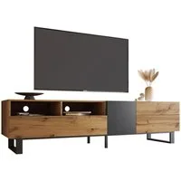 HAUSS SPOLE TV-Schrank Großer TV-Schrank Fernsehschrank Sideboard Beistellschrank 160 L x 38 B x 111 H(cm)