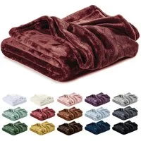 Wohndecke Kuscheldecke, Fleecedecke, Wolldecke flauschig und weich, Lavea, Sofadecke, Atmungsaktiv & Hautfreundlich, Decke