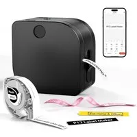 FELIXLEO Etikettendrucker Bluetooth Beschriftungsgeraet Selbstklebend Bondrucker