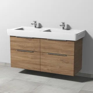 Sanipa 3way Waschtischunterbau zu Laufen Pro A Waschtisch mit 4 Auszügen, Eiche-Kansas UM76059
