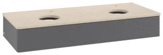 Villeroy & Boch Waschtischunterschrank Antao L13_5 1200x190x500mm mit Beleuchtung mit Struktur FK/AP L13153GK