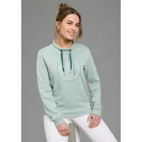 KangaROOS Sweatshirt mit Metalllabel, hüftbedeckende Länge, auch in großen Größen