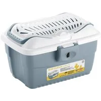 Kerbl Tiertransportbox Kerbl Mini Gulliver Transportbox für Kleintiere blau 40x30x24cm 81776