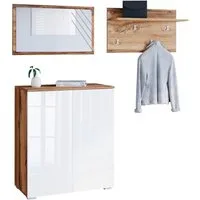 OTTO home Garderoben-Set PARIS/ TOKYO, (Komplett-Set, 3-St), Kompaktgarderobe Breite 150cm mit Spiegel für Ihren Eingangsbereich