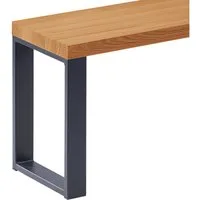 LAMO Manufaktur Sitzbank LSB Sitzbank (Komplett-Set, 3-Teilig), 40mm stake Massivholzplatte