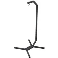 QLS Hängesessel GESTELL aus Stahl mit Haken 203 cm bis 100 kg, Stabil Outdoor pulverbeschichtet Luxus (ohne Hängesessel)