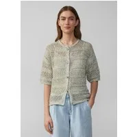 s.Oliver Cardigan Strickjacke Ajour-Strickjacke mit Glitzereffekt