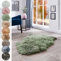 LUXOR living Fellteppich Schaffell Namika, fellförmig, Höhe: 50 mm, echtes Lammfell, weich & flauschig, große Farbauswahl, in 2 Größen