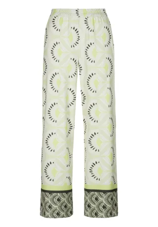 FRANK WALDER - Hosen SUNKISSED JUNGLE mit Komfortbund lime green/ecru/khaki - Gr. - 42