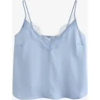 Next Trägertop Camisole-Top mit Satin und Spitze (1-tlg)
