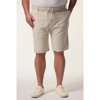 Men Plus Bermudas Leinenmix-Bermuda Relaxed Fit Elastikbund