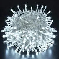 Merry 2024 LED-Lichterkette LED-Lichterkette 20m/30m/50m/100 m,für Weihnachten, 8 Modi,Timer,Speicherfunktion,für Hof Hochzeit Weihnachtsfeier