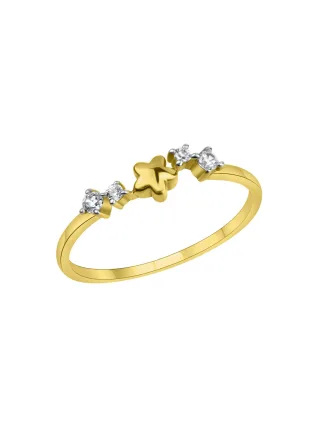 Fascination by Ellen K. Ring 375/- Gelbgold bicolor Zirkonia