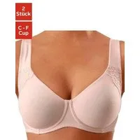 petite fleur by Lascana Minimizer-BH (Packung, 2 Stück) mit Bügel, mit doppellagigen Cups aus Baumwolle