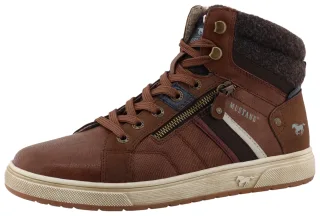 Mustang Shoes Sneaker "Merian" High Top Sneaker, Schnürboots mit Reißverschluss