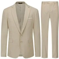 Allthemen Anzug (2 tlg) Herren Slim Fit Anzüge Modern Herrenanzug für Business